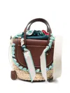 Cuba Lab Structured Handbag In Natural Tones In Beige