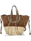 Cuba Lab Braided-trim Suede Tote Bag In Brown