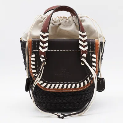 Cuba Lab Black Leather Habanera Satchels Bag