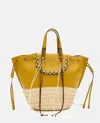 Cuba Lab Bolero Leather Tote Bag In Yellow