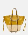 Cuba Lab Bolero Leather Tote Bag In Yellow