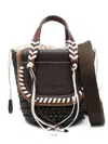 Cuba Lab 'habanera Fringes Ebony' Brown Tote Bag In Brown