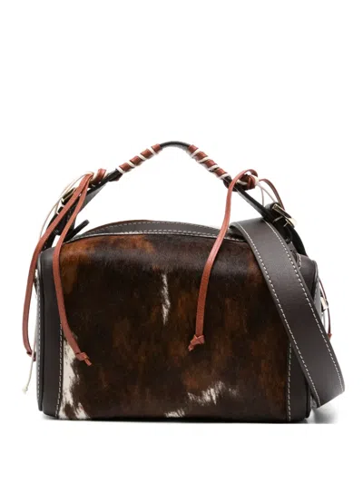 Cuba Lab Braided Handle Tote Bag In Brown
