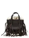 Cuba Lab 'habanera Fringes - Ebony' Handbag In Brown