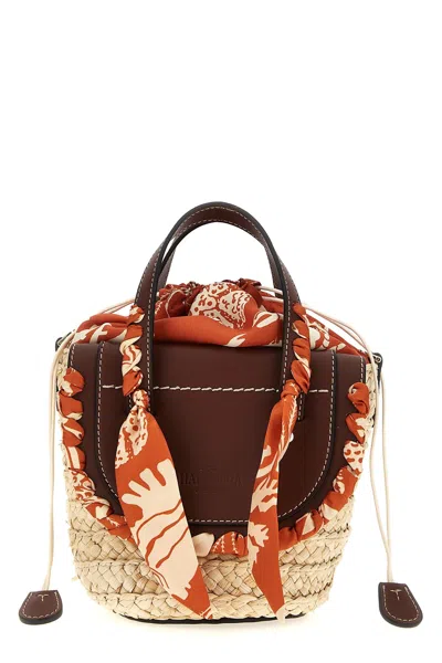 Cuba Lab 'habanera Silk- Orangerie' Handbag In Multicolor
