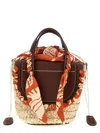 Cuba Lab 'habanera Silk- Orangerie' Handbag In Multicolor