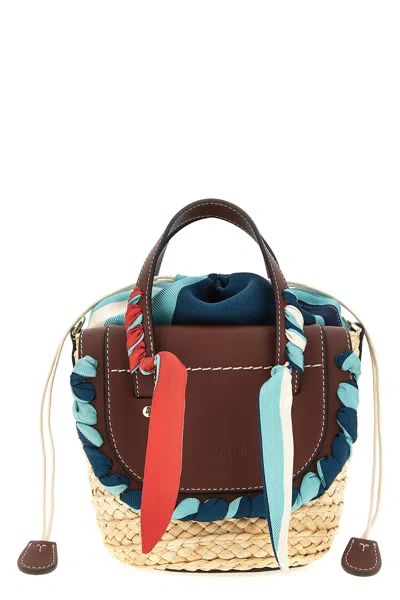 Cuba Lab 'habanera Silk- Skydream' Handbag In Multicolor