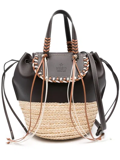 Cuba Lab Handbag With Braided Detailing In Multi