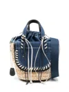 Cuba Lab Habanera Suede Denim Handbag