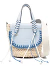 Cuba Lab Handbag With Woven Base
