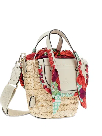 Cuba Lab Floral Print Top Handle Clutch Bag In Multi