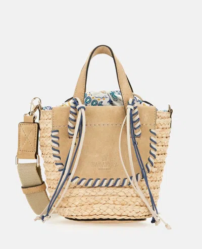 Cuba Lab Habanera Bandana Handbag In Beige