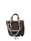 Cuba Lab 'habanera Fringes Ebony' Brown Tote Bag In Neutral