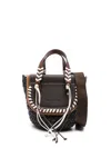 Cuba Lab 'habanera Fringes Ebony' Brown Tote Bag In Neutral
