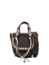 Cuba Lab 'habanera Fringes Ebony' Brown Tote Bag In Neutral