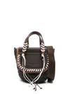 Cuba Lab 'habanera Fringes Ebony' Brown Tote Bag