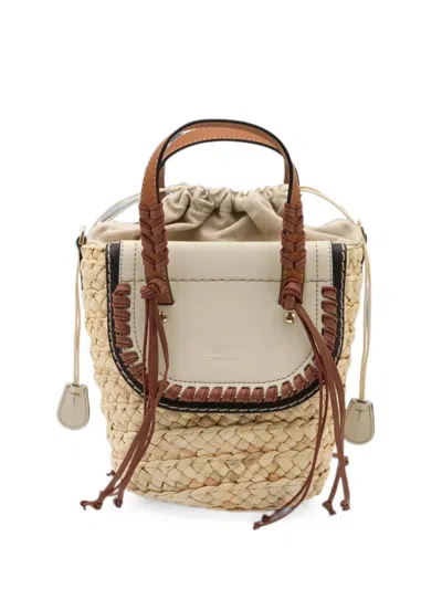 Cuba Lab Habanera Cuoieria Leather-trim Tote Bag In Brown
