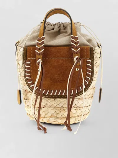 Cuba Lab Habanera Cuoieria Woven Bucket Handbag