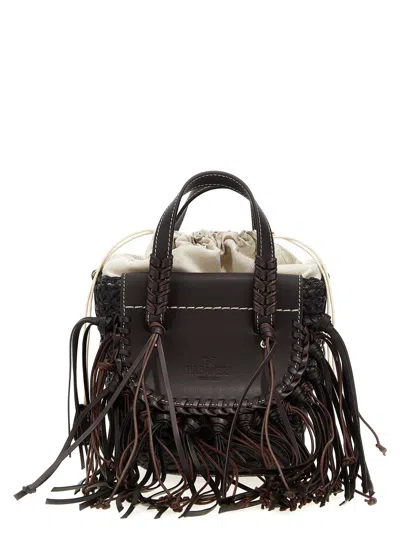 Cuba Lab Habanera Fringes - Ebony Handbag In Brown
