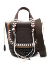Cuba Lab 'habanera Fringes Ebony' Brown Tote Bag In Brown