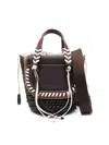 Cuba Lab 'habanera Fringes Ebony' Brown Tote Bag In Brown