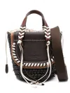 Cuba Lab Black Leather Habanera Satchels Bag In Black