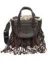 Cuba Lab Habanera Fringes Tote Bag In Brown