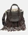 Cuba Lab Habanera Fringes Tote Bag In Brown