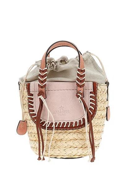 Cuba Lab Gewebte Habanera Beuteltasche In Pink