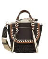 Cuba Lab Black Leather Habanera Satchels Bag In Black