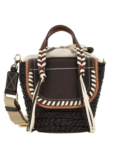 Cuba Lab Habanera Leather Handbag In Black