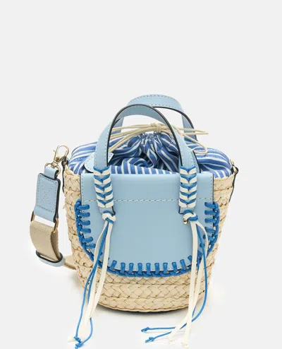 Cuba Lab Habanera Leather Handbag In Blue