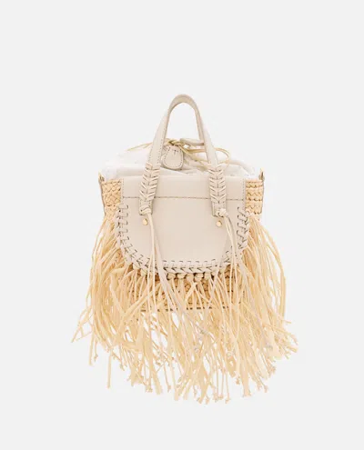 Cuba Lab Habanera Leather Handbag In White