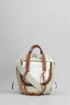 Cuba Lab Habanera Mini Tote In Beige Raffia In White