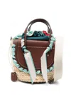 Cuba Lab Structured Handbag In Natural Tones In Beige
