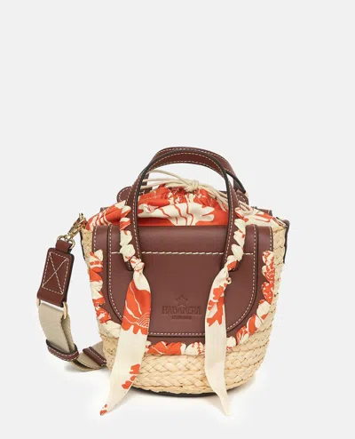 Cuba Lab Habanera Silk Handbag In Brown