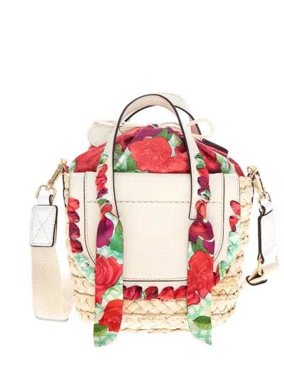 Cuba Lab Habanera Silk Roseto Tote Bag In Neutral