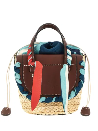 Cuba Lab Habanera Silk Tote Bag In Neutrals