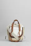 Cuba Lab Habanera Mini Tote In Beige Raffia In White