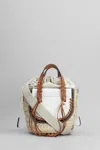 Cuba Lab Habanera Mini Tote In Beige Raffia In White