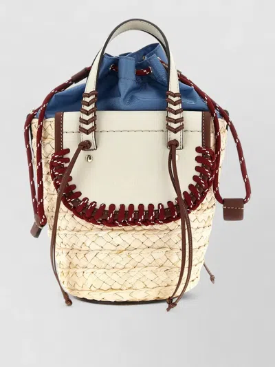 Cuba Lab Habanera Trek Straw Bucket Bag Shoulder
