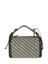 Cuba Lab Handbag In Leather And Raffia