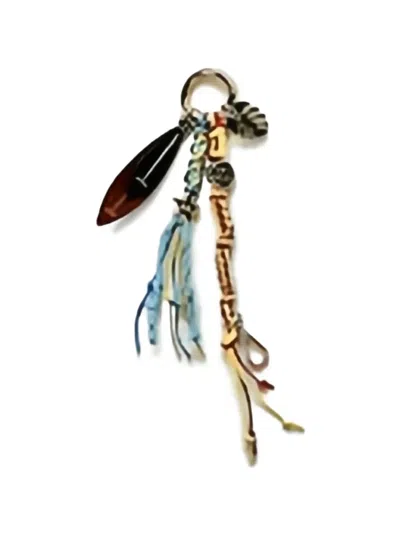 Cuba Lab Leaf-motif Keyring In Multi