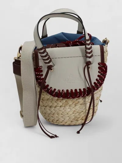 Cuba Lab Leather Bucket Bag Top Handle Scarf