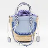 Cuba Lab Light Blue Leather Habanera Satchels Bag