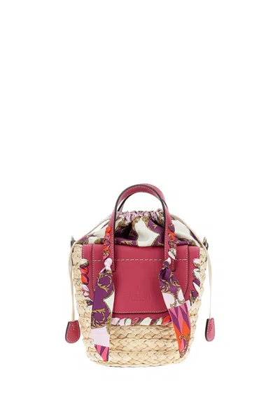 Cuba Lab Pink Habanera Raffia Handbag