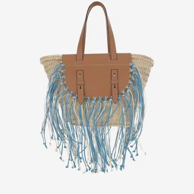 Cuba Lab Tropicana Shoulder Bag In Beige