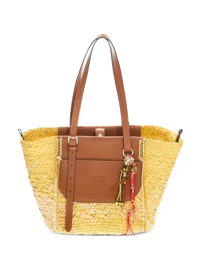 Cuba Lab Tropicana Tote Bag In Yellow