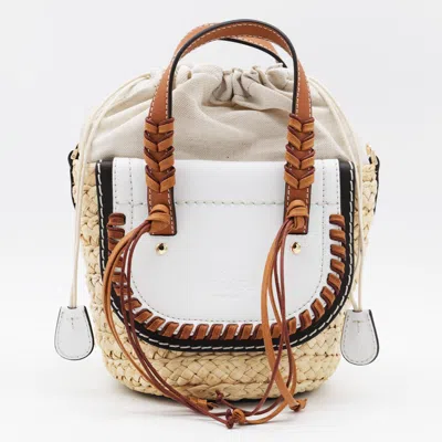 Cuba Lab White Leather Habanera Satchels Bag In Neutrals