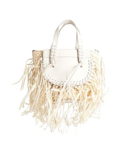 Cuba Lab Woman Handbag Beige Size - Natural Raffia In Sand